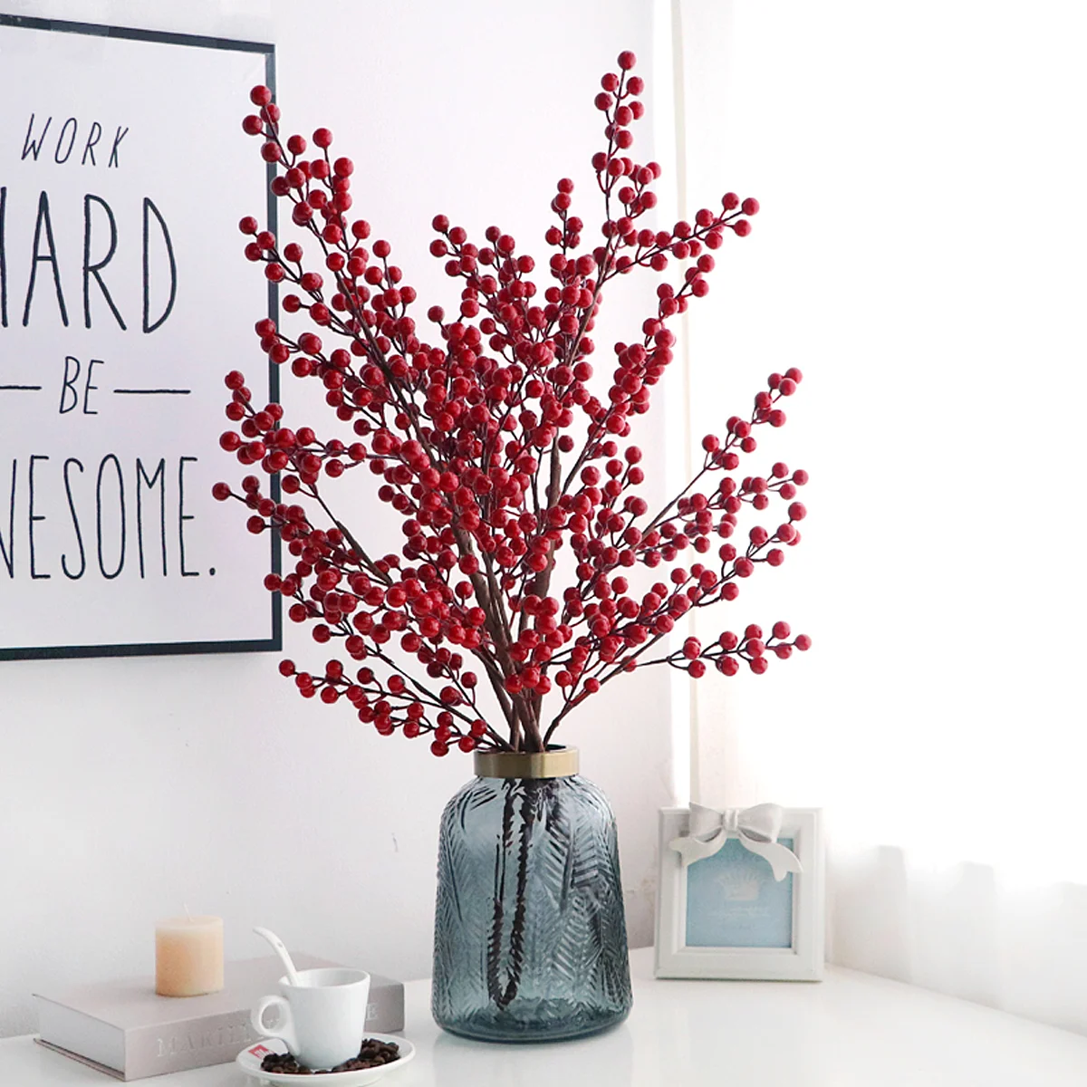 Berry Artificial Picks Berries Branches Red Christmas Stems Flower Twig Simulated Holly Simulation Mini Stem Decorations Fake
Berry Artificial Picks Berries Branches Red Christmas Stems Flower Twig Simulated Holly Simulation Mini Stem Decorations Fake