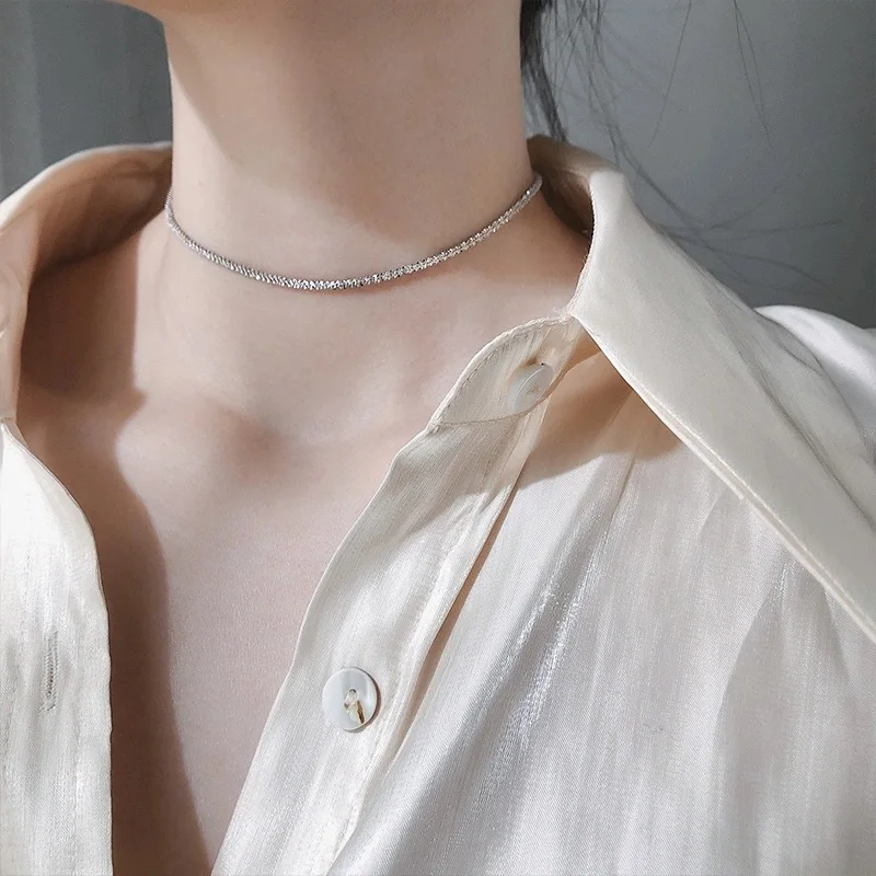 2023Popular Silver Colour Sparkling Clavicle Chain Collarbone Necklace Collar For Women Fine Jewelry Wedding Party Birthday Gift
2023Popular Silver Colour Sparkling Clavicle Chain Collarbone Necklace Collar For Women Fine Jewelry Wedding Party Birthday Gift