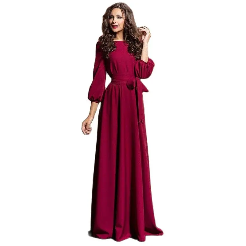 Fashion Elegant Women's Dresses For Party 2022 Round Neck Long Dress Boho Retro Lantern Sleeve Casual Evening Dresses
Fashion Elegant Women's Dresses For Party 2022 Round Neck Long Dress Boho Retro Lantern Sleeve Casual Evening Dresses
