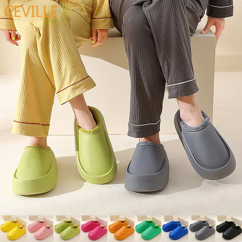 Winter Fashion Plush Warm Slipper Home Platform Slippers Women Men Mules EVA Waterproof Slippers Outdoor Shoes Indoor Slippers
Winter Fashion Plush Warm Slipper Home Platform Slippers Women Men Mules EVA Waterproof Slippers Outdoor Shoes Indoor Slippers