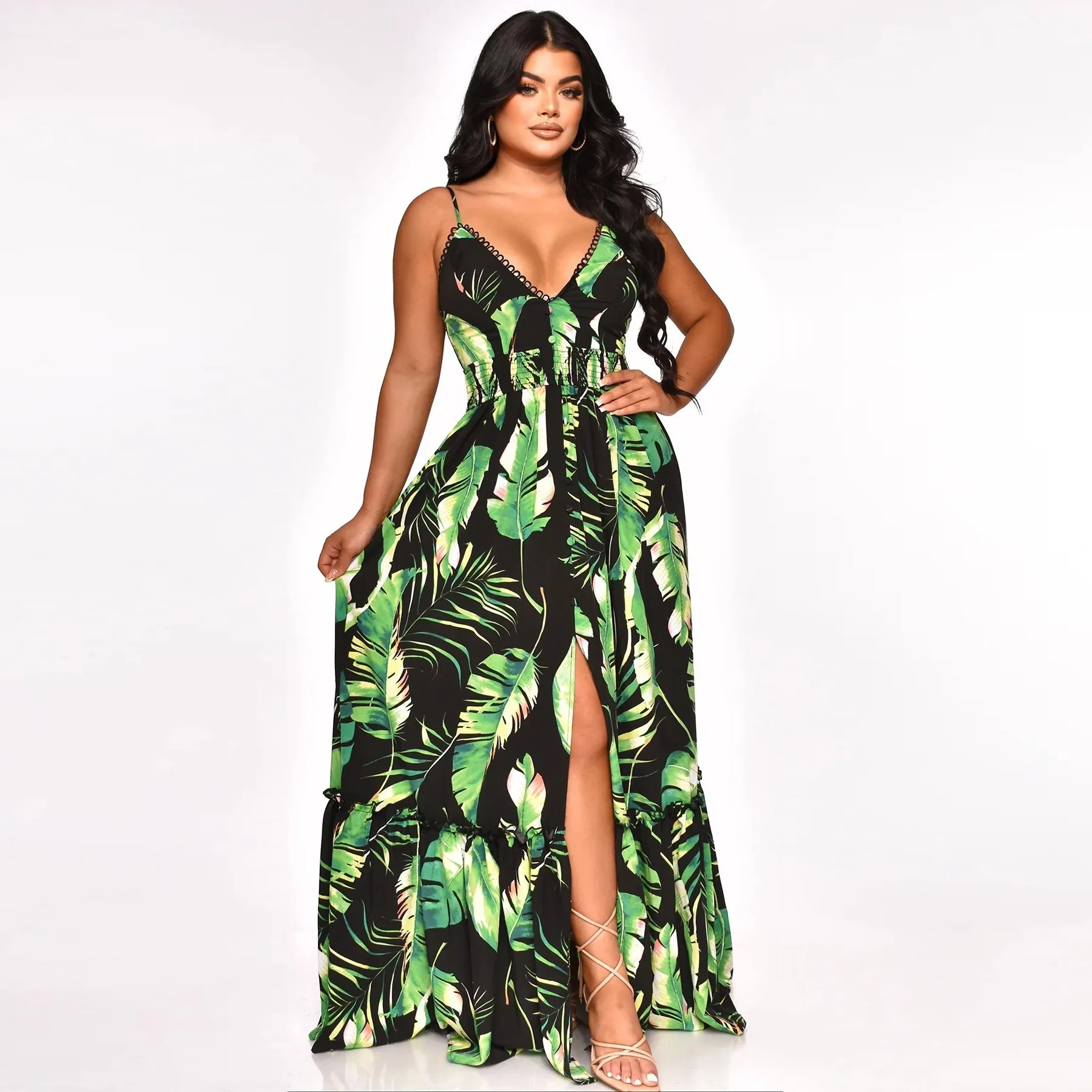 African Dresses For Women Elegant Dashiki Summer Spaghetti Straps Maxi Dress Ladies Traditional Africa Clothing Fairy Long Dress
African Dresses For Women Elegant Dashiki Summer Spaghetti Straps Maxi Dress Ladies Traditional Africa Clothing Fairy Long Dress