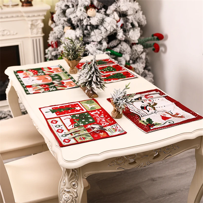 1Pcs Christmas Placemat Set Red Plaid Pattern kitchen Placemats Santa Claus Snowflake Tablecloth Decorative Linen Table Mat 2023
1Pcs Christmas Placemat Set Red Plaid Pattern kitchen Placemats Santa Claus Snowflake Tablecloth Decorative Linen Table Mat 2023