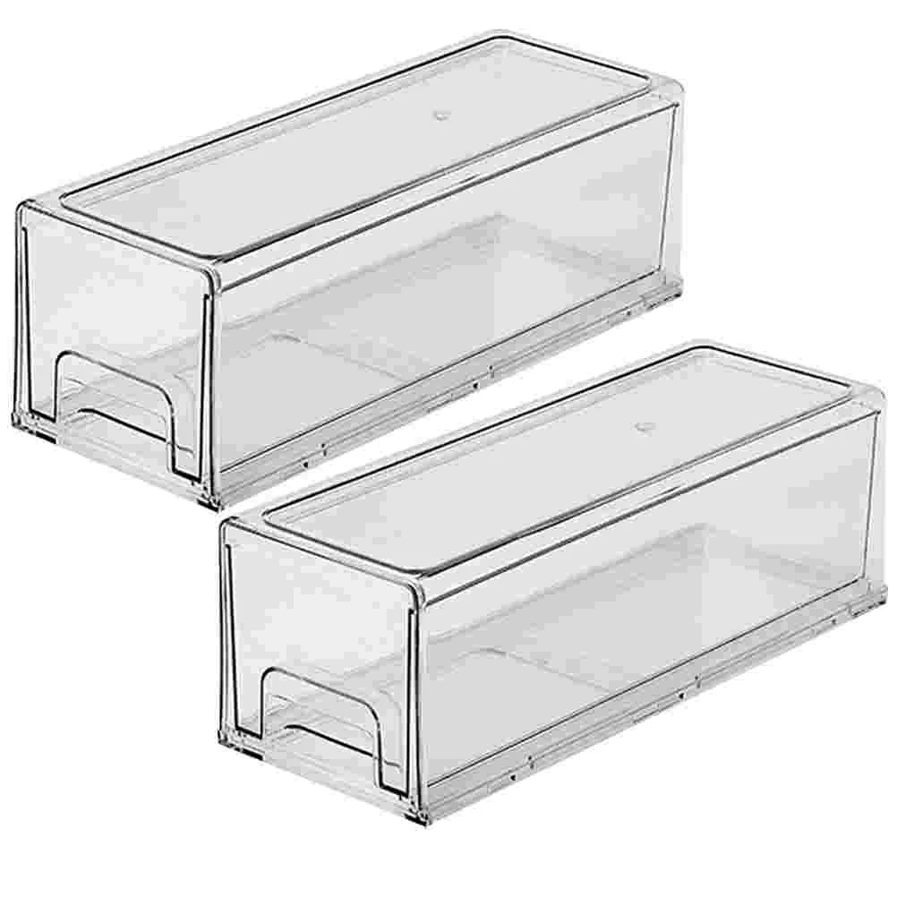 2Pcs Clear Storage Bins Pantry Organizer Clear Containers For Organizing Kitchen Storage Containers for Storage Daily Fridge
2Pcs Clear Storage Bins Pantry Organizer Clear Containers For Organizing Kitchen Storage Containers for Storage Daily Fridge