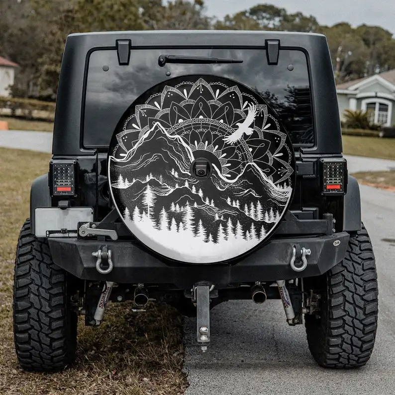 Mandala Sunrise Moutain Wild Camper Truck, Father's Day Gift, Christmas Gift, Personalized Spare Tire Cover, Gift For Car Lover
Mandala Sunrise Moutain Wild Camper Truck, Father's Day Gift, Christmas Gift, Personalized Spare Tire Cover, Gift For Car Lover