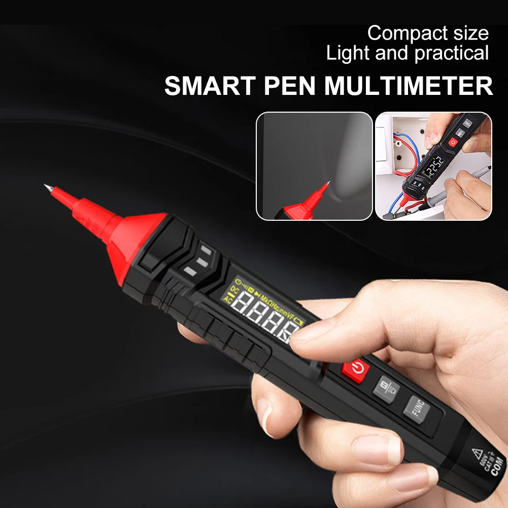 Smart Pen Multimeter Digital DC AC Voltmeter 4000 Counts Resistance Capacitance Diode Continue Hz Detector Live Wire Tester
Smart Pen Multimeter Digital DC AC Voltmeter 4000 Counts Resistance Capacitance Diode Continue Hz Detector Live Wire Tester