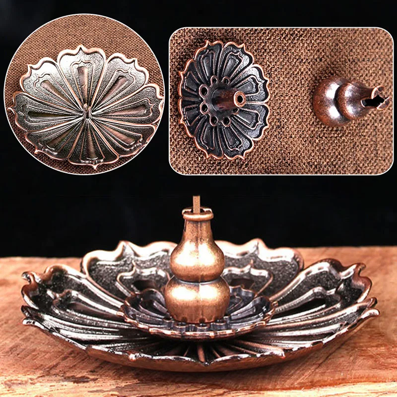 3Pcs/Set Alloy Single Layer Lotus Censer Incense Burner Stick Holder Plate Buddhism Incense Burner Home Decor Supplies
3Pcs/Set Alloy Single Layer Lotus Censer Incense Burner Stick Holder Plate Buddhism Incense Burner Home Decor Supplies