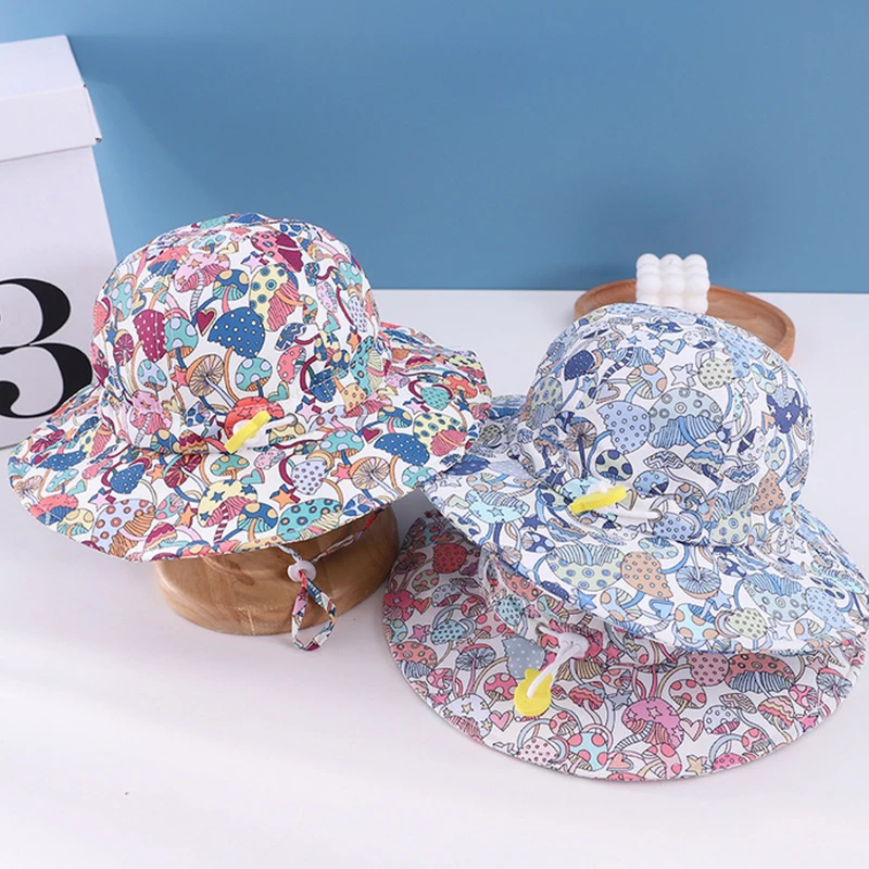 Cartoon Printed Baby Bucket Hat Spring Summer Outdoor UV Protection Newborn Sun Hat Soft Cotton Kids Boy Girl Beach Caps
Cartoon Printed Baby Bucket Hat Spring Summer Outdoor UV Protection Newborn Sun Hat Soft Cotton Kids Boy Girl Beach Caps