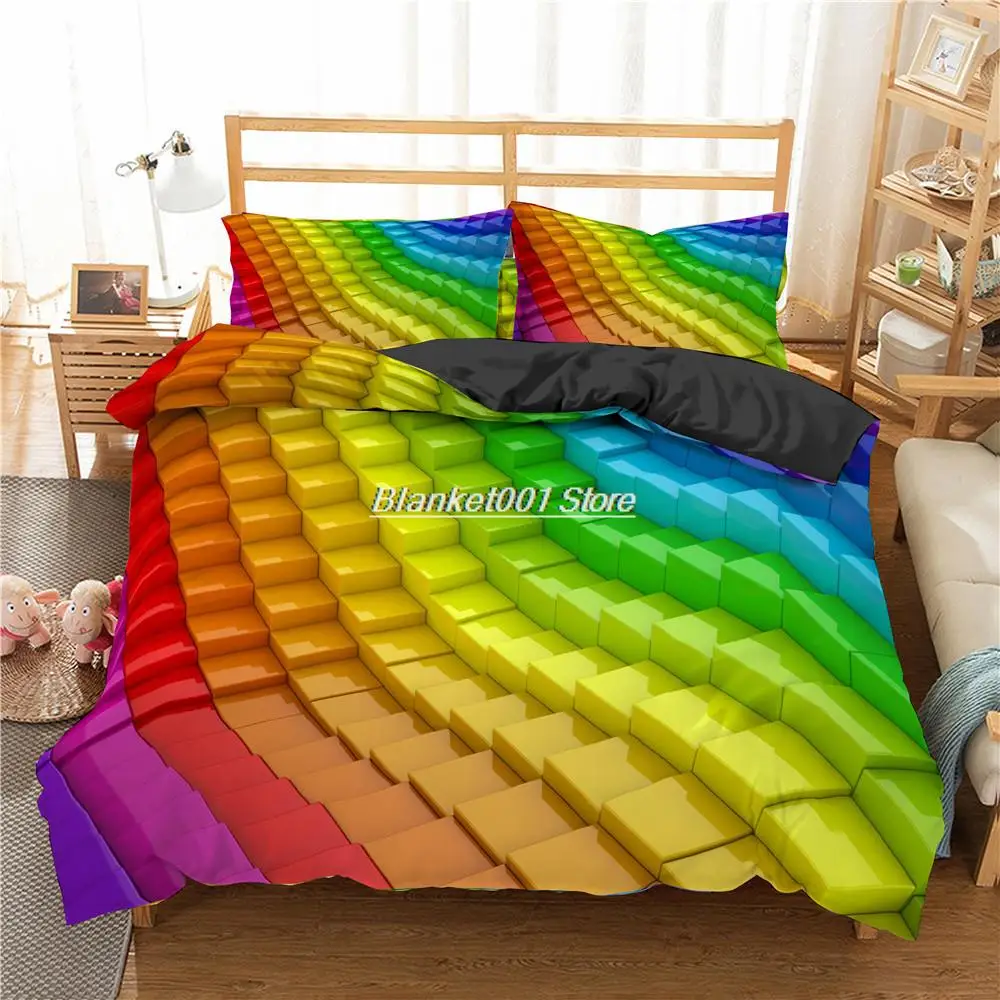 Colorful Rainbow Adult Bedding Set Stripe Duvet Cover Quilt/Comforter Cover King Queen Size Beds Cover 150 Set Teens Bedclothes
Colorful Rainbow Adult Bedding Set Stripe Duvet Cover Quilt/Comforter Cover King Queen Size Beds Cover 150 Set Teens Bedclothes