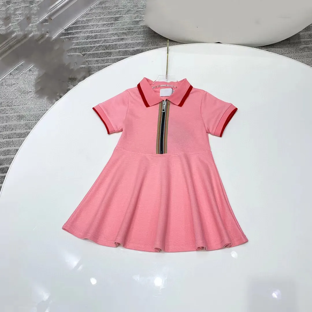 2022 Summer high quality fashion brand pink cotton Stripe Polo short sleeved Skirt Girl Dress 2 4 6 8 10 years old
2022 Summer high quality fashion brand pink cotton Stripe Polo short sleeved Skirt Girl Dress 2 4 6 8 10 years old