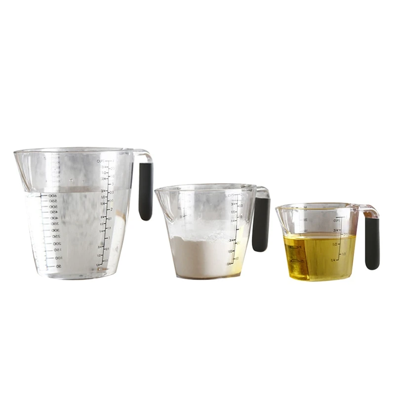 3PCS Measuring Cup Set,250Ml/500Ml/1000Ml,Stackable Measuring Cup With Different Size Units,Heat-Resistant,For Kitchen
3PCS Measuring Cup Set,250Ml/500Ml/1000Ml,Stackable Measuring Cup With Different Size Units,Heat-Resistant,For Kitchen