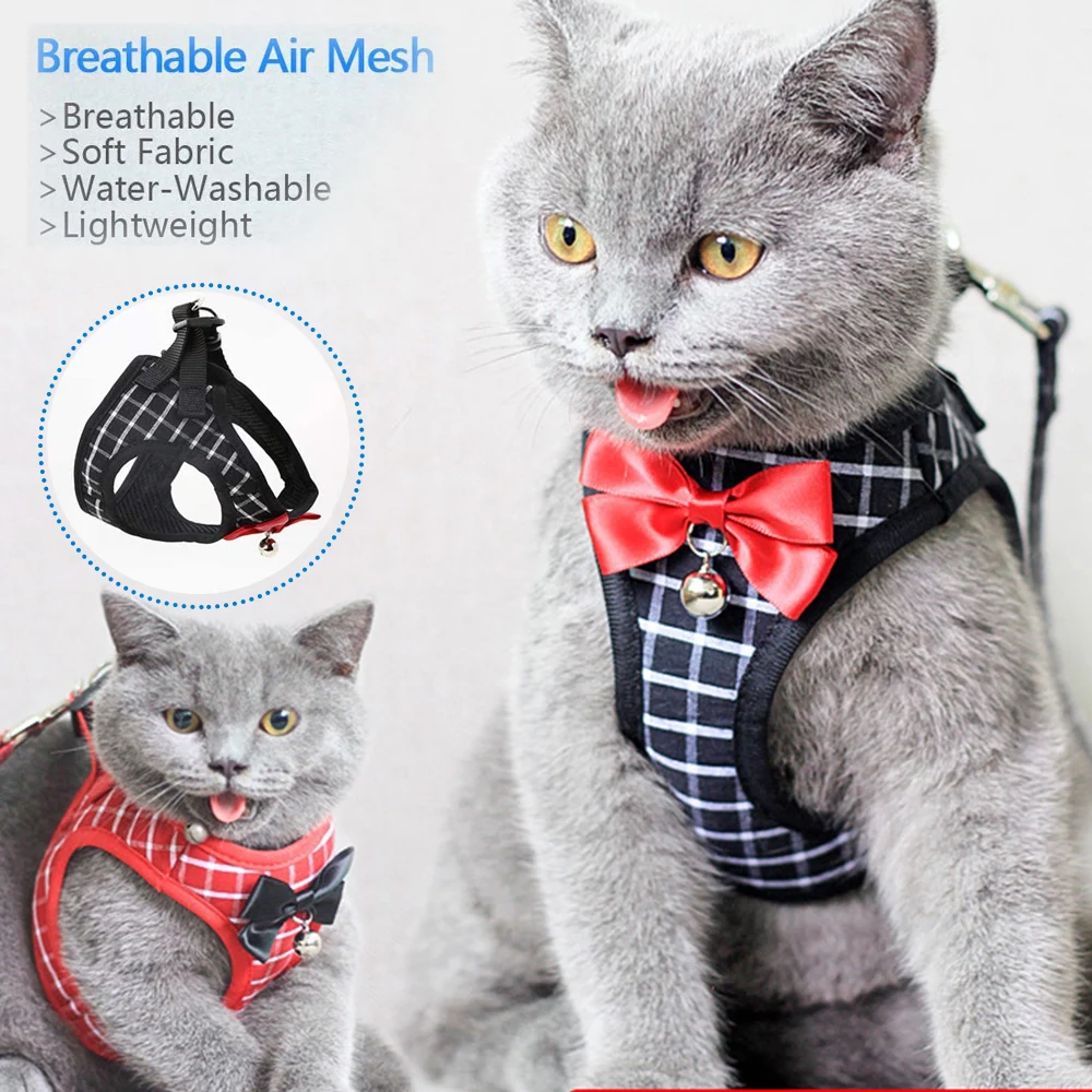 Cat Harness and Leash Set Adjustable Escape Proof Soft Lightweight for Walking Easy to Wear Breathable Chest Strap 5 Size TS2
Cat Harness and Leash Set Adjustable Escape Proof Soft Lightweight for Walking Easy to Wear Breathable Chest Strap 5 Size TS2