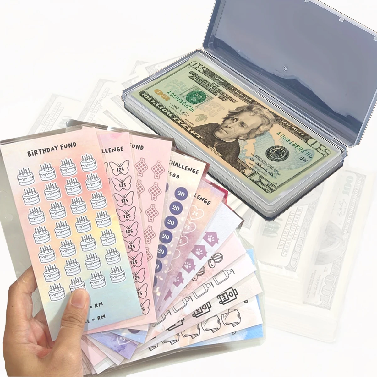 100Pcs Envelope Savings Challenge Card Pack Funny Ways To Save Money Budget Planner Challenge,100 Envelope+10 Planning Card+Box
100Pcs Envelope Savings Challenge Card Pack Funny Ways To Save Money Budget Planner Challenge,100 Envelope+10 Planning Card+Box