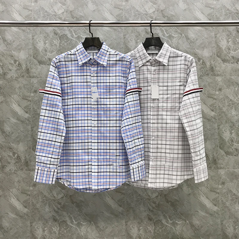 TB TNOM Shirt Spring Autumn Fashion Brand Plaid Men's Shirt Boutique RWB Ribbon Armband Stripe Cotton Oxford Casual TB Shirt
TB TNOM Shirt Spring Autumn Fashion Brand Plaid Men's Shirt Boutique RWB Ribbon Armband Stripe Cotton Oxford Casual TB Shirt