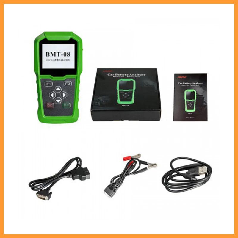 New OBDSTAR BMT-08 Battery Test OBD Support 12V/24V 100-2000 CCA 220AH Auto Match Tool BMT08 Analyzer
New OBDSTAR BMT-08 Battery Test OBD Support 12V/24V 100-2000 CCA 220AH Auto Match Tool BMT08 Analyzer