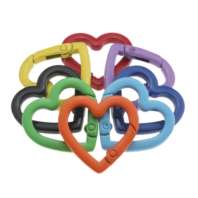 22/26mm Heart Ring Clasp Spring Gate Lobster Clasp DIY Carabiner Keychain Bag Clips Hook Making Dog Chains Findings Sullpies
22/26mm Heart Ring Clasp Spring Gate Lobster Clasp DIY Carabiner Keychain Bag Clips Hook Making Dog Chains Findings Sullpies