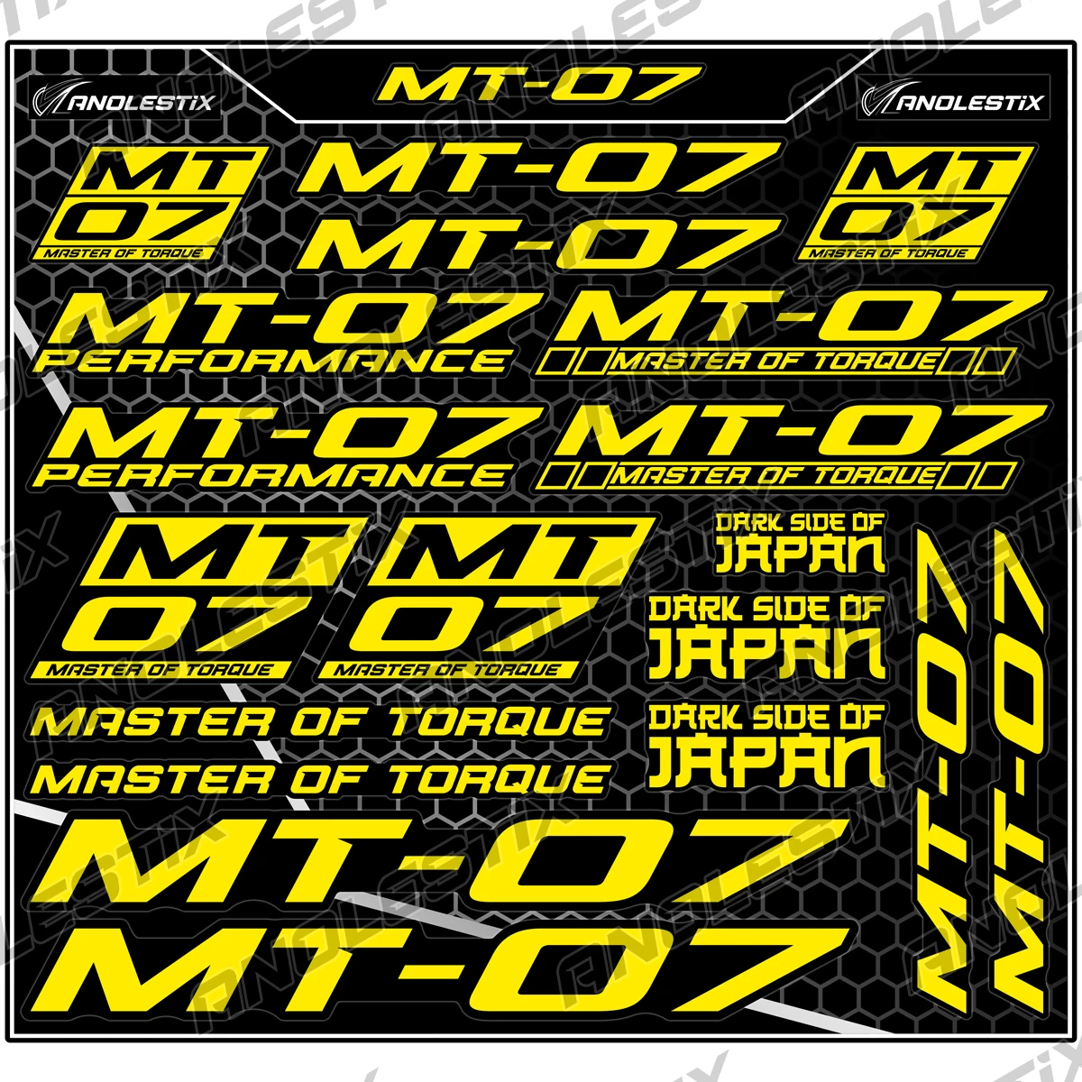 AnoleStix виниловые наклейки для мотоцикла для YAMAHA MT07 MT-07 набор логотипов эмблема наклейки на бак 
AnoleStix виниловые наклейки для мотоцикла для YAMAHA MT07 MT-07 набор логотипов эмблема наклейки на бак