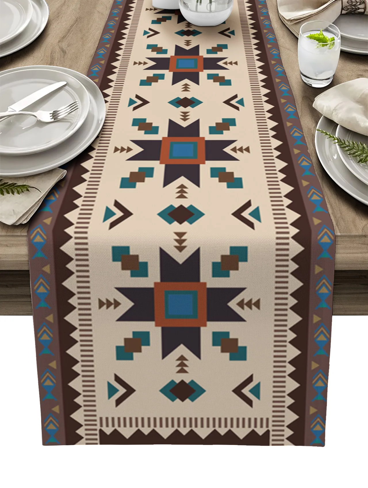 Ethnic Symbols Texture Arrow Squares Table Runner Decoration Home Decor Dinner Table Decoration Table Decor
Ethnic Symbols Texture Arrow Squares Table Runner Decoration Home Decor Dinner Table Decoration Table Decor