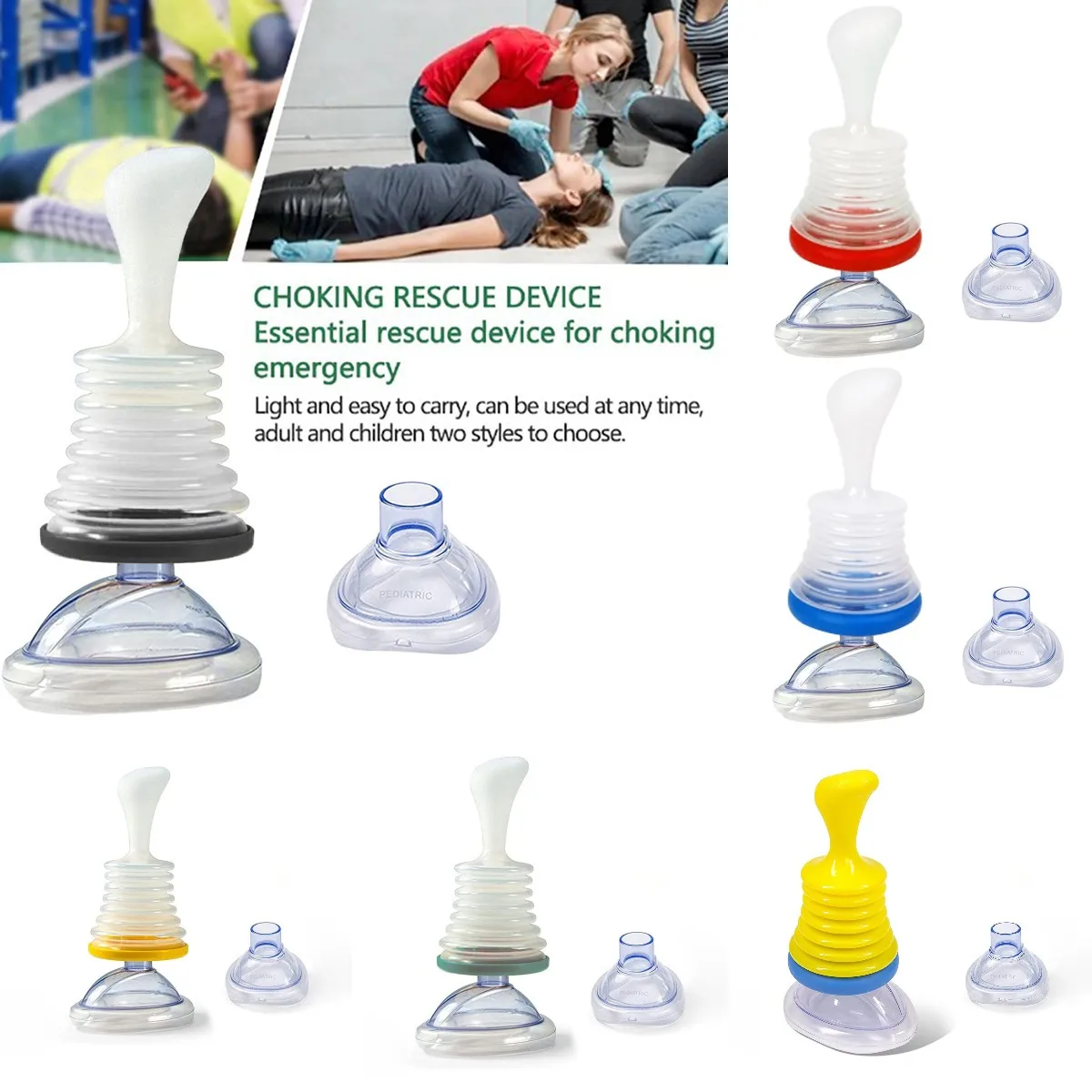 1set Choking Rescue Device Home CPR First Aid Kit For Adult And ChildrenPortable Asphyxia Rescue Device First Aid Choking Device
1set Choking Rescue Device Home CPR First Aid Kit For Adult And ChildrenPortable Asphyxia Rescue Device First Aid Choking Device