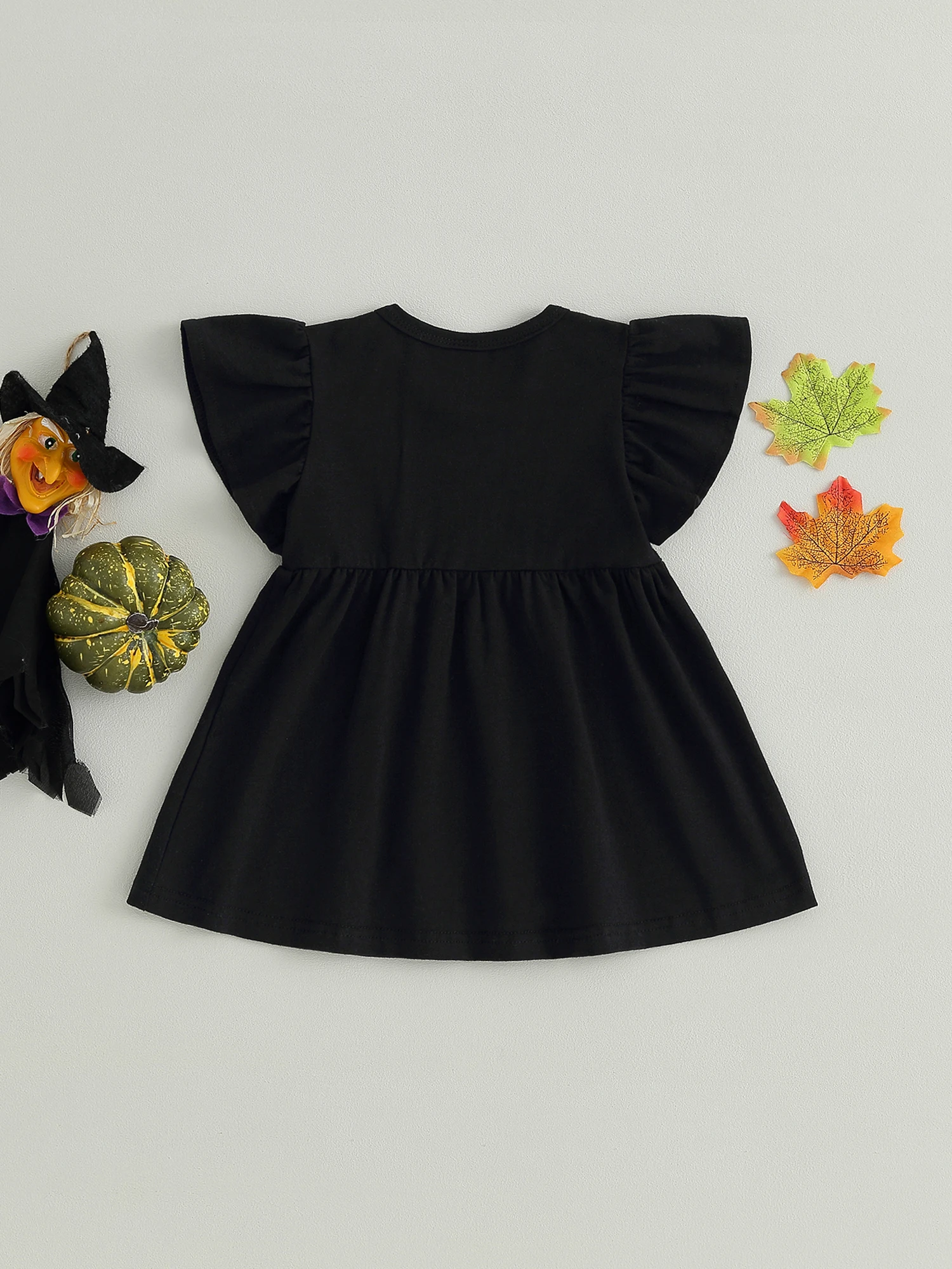 Cute Little Girl Halloween Costume Short Sleeve Round Neck Cartoon Pumpkin Print A-Line Dress
Cute Little Girl Halloween Costume Short Sleeve Round Neck Cartoon Pumpkin Print A-Line Dress