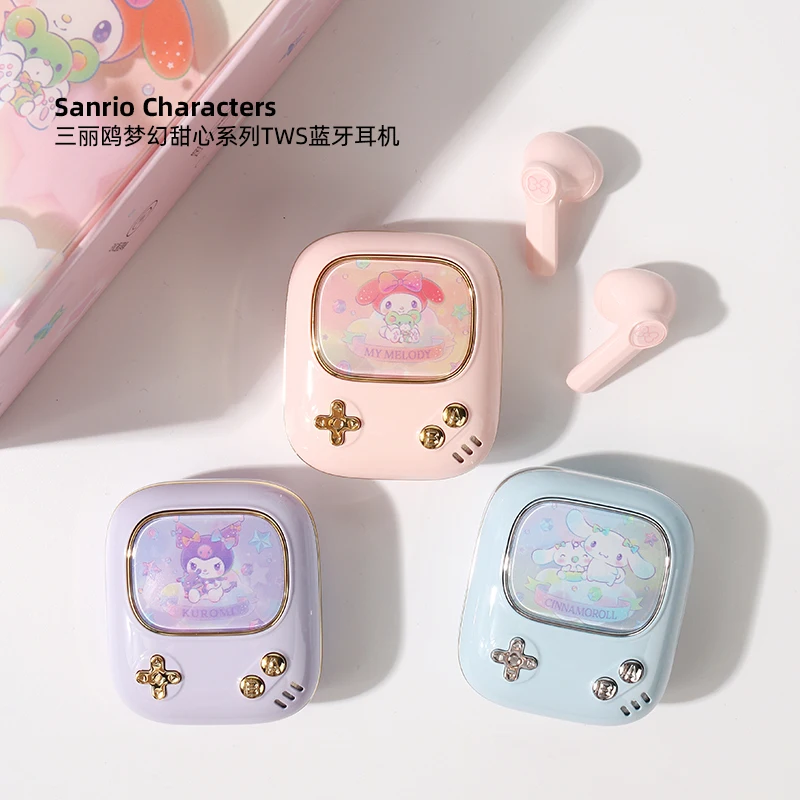 Kawaii Sanriod Anime Hobby My Melody Kuromi Cinnamoroll Dream Sweetheart Series of Wireless Noise-Reducing Bluetooth Headphones
Kawaii Sanriod Anime Hobby My Melody Kuromi Cinnamoroll Dream Sweetheart Series of Wireless Noise-Reducing Bluetooth Headphones