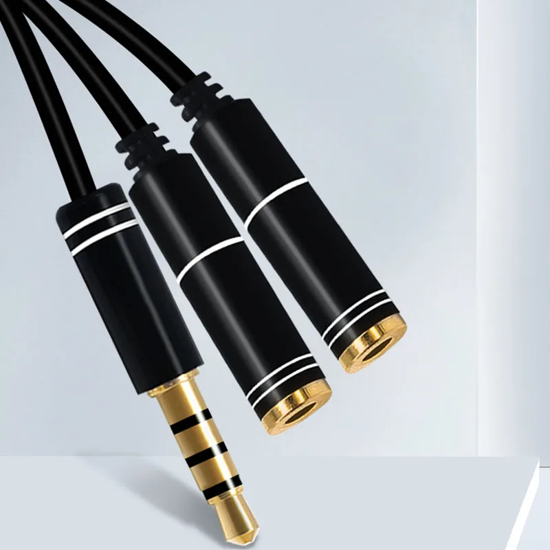 3.5mm Audio Splitter Cable for Computer Jack 3.5mm 1 Male to 2 Female Mic Y Splitter AUX Cable Headset Splitter Adapter
3.5mm Audio Splitter Cable for Computer Jack 3.5mm 1 Male to 2 Female Mic Y Splitter AUX Cable Headset Splitter Adapter