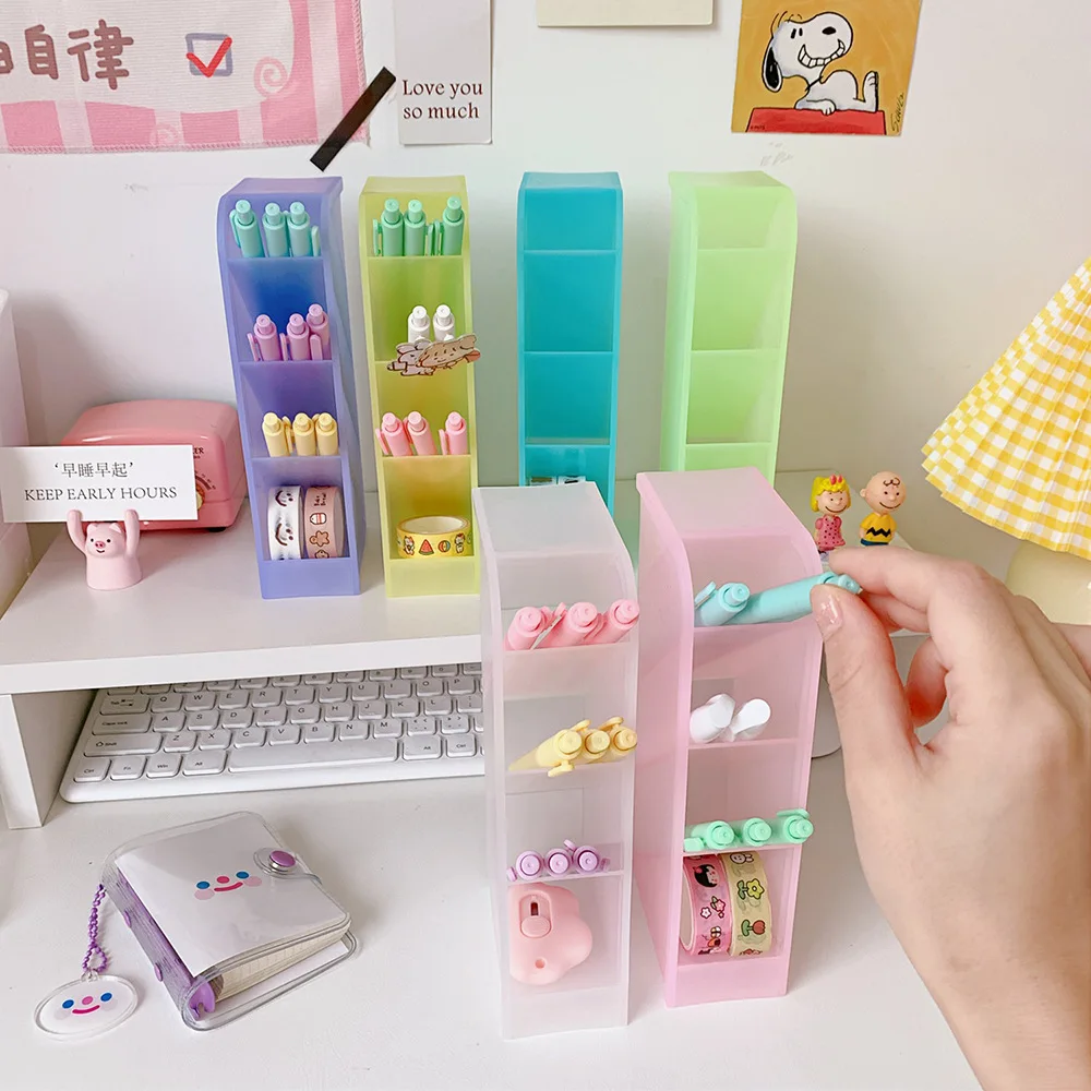 Organizer Stationery Desktop Storage Plastic Organizer Box Tube Oblique Pen Holder Plastic Makeup Brush Lipstick Storage Box
Organizer Stationery Desktop Storage Plastic Organizer Box Tube Oblique Pen Holder Plastic Makeup Brush Lipstick Storage Box
