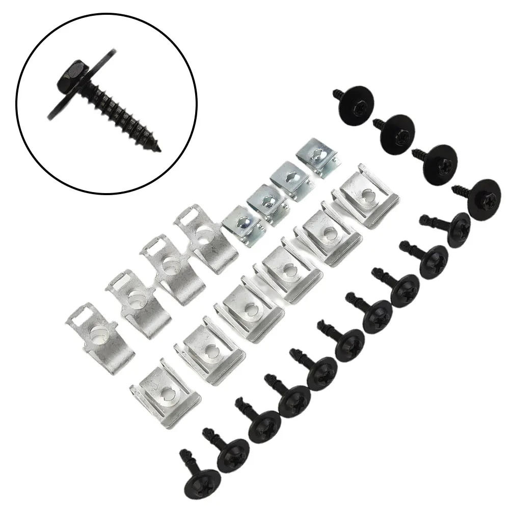 

28/29pcs Mixed/Set Engine Hood Screw Set ENGINE UNDERTRAY UNDER COVER CLIPS FITTING KIT For -Audi A4 B8 A5 8T Car Accessorry