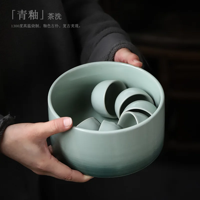 Керамическая чайная чашка Shangyan, большая чашка для мытья, очень большая чаша для мытья воды, дорожка для мытья чая, не оставляет следов для мытья
Керамическая чайная чашка Shangyan, большая чашка для мытья, очень большая чаша для мытья воды, дорожка для мытья чая, не оставляет следов для мытья