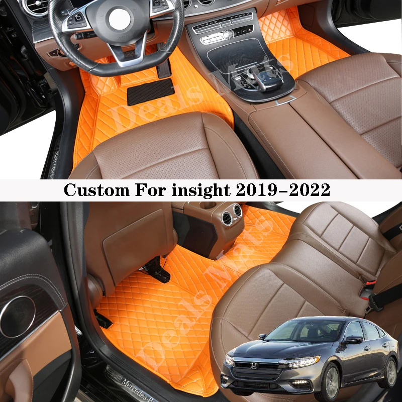 

Автомобильные напольные коврики для Honda vision 2019-2022, кожаные для всех сезонов, водонепроницаемые коврики, аксессуары для ковров на заказ