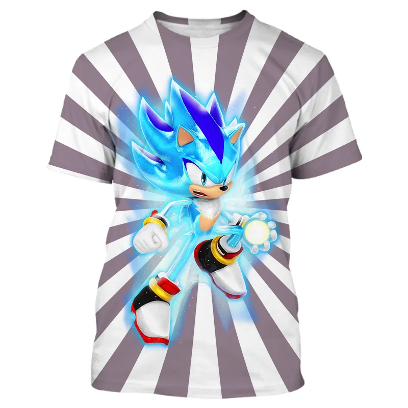 Children Sonic 3D print Clothes Boys Girls Summer T-Shirt 3-14 Years Kid Super Sonic Sets New style Boy fashion Clothing Childr
Children Sonic 3D print Clothes Boys Girls Summer T-Shirt 3-14 Years Kid Super Sonic Sets New style Boy fashion Clothing Childr