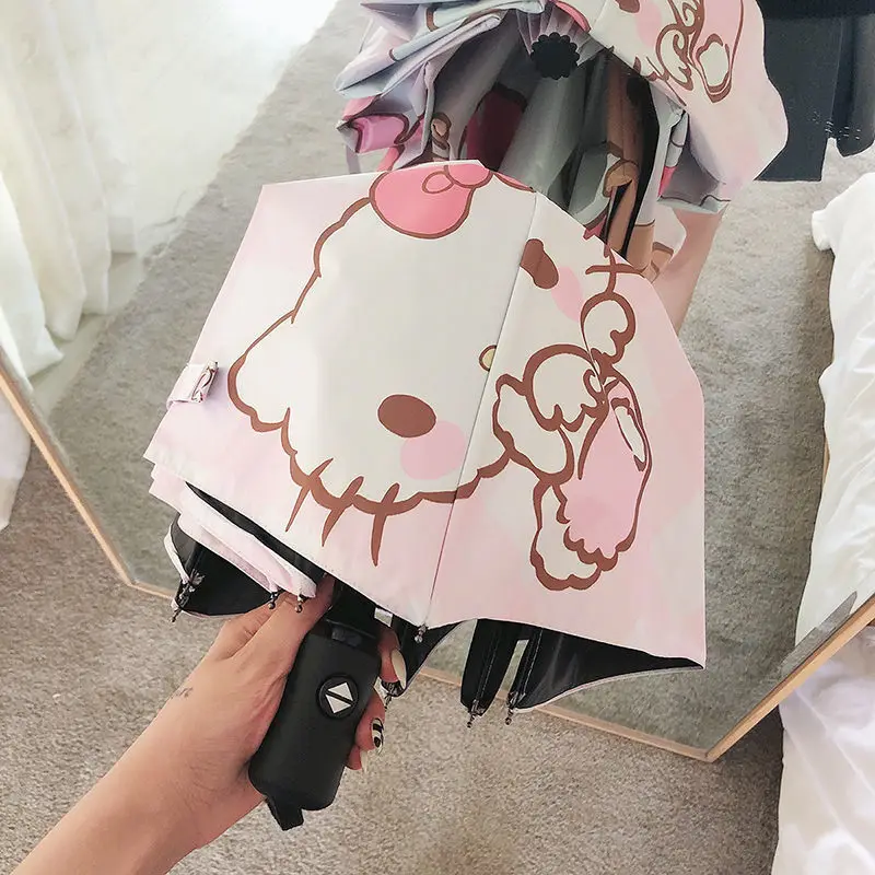 Hellokitty Umbrella Female Student Lovely Umbrella Folding Fully Automatic Umbrella Rain and Rain Dual-Use Sun Umbrella
Hellokitty Umbrella Female Student Lovely Umbrella Folding Fully Automatic Umbrella Rain and Rain Dual-Use Sun Umbrella