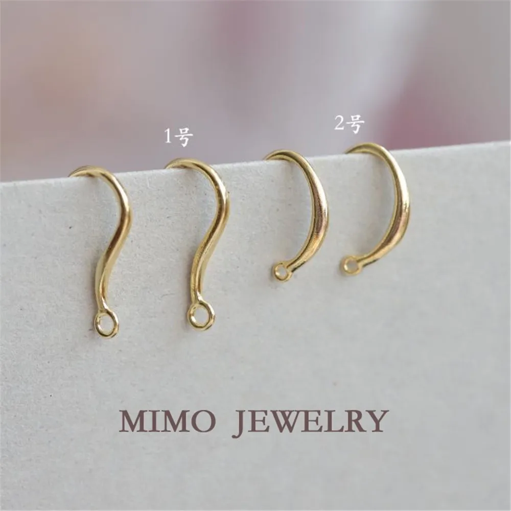 Color gold plated export simple French simple smooth ear hook temperament DIY semi-finished earrings
Color gold plated export simple French simple smooth ear hook temperament DIY semi-finished earrings