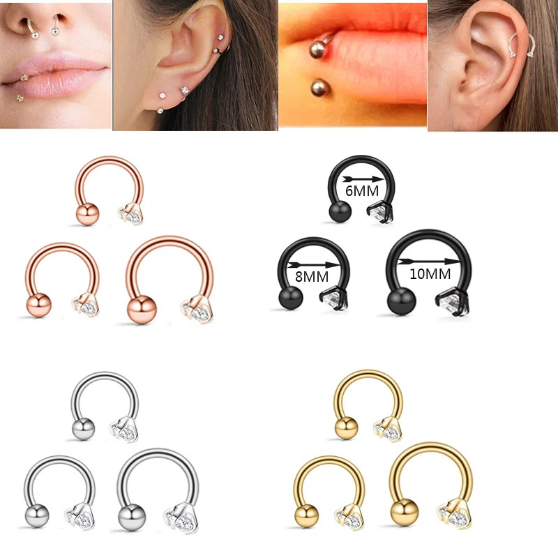 1pc 6/8/10mm Stainless Steel Zircon Cz Hoop Tragus Cartilage Helix Stud Earring Conch Rook Daith Lobe Ear Screw Piercing Jewelry
1pc 6/8/10mm Stainless Steel Zircon Cz Hoop Tragus Cartilage Helix Stud Earring Conch Rook Daith Lobe Ear Screw Piercing Jewelry