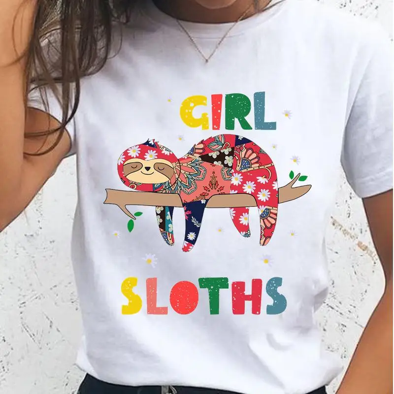 Women T-shirts Sloth Trend Watercolor 90s Female Lady Casual Short Sleeve Shirt T Tee Cartoon Clothes Fashion Graphic Tshirt Top
Women T-shirts Sloth Trend Watercolor 90s Female Lady Casual Short Sleeve Shirt T Tee Cartoon Clothes Fashion Graphic Tshirt Top
