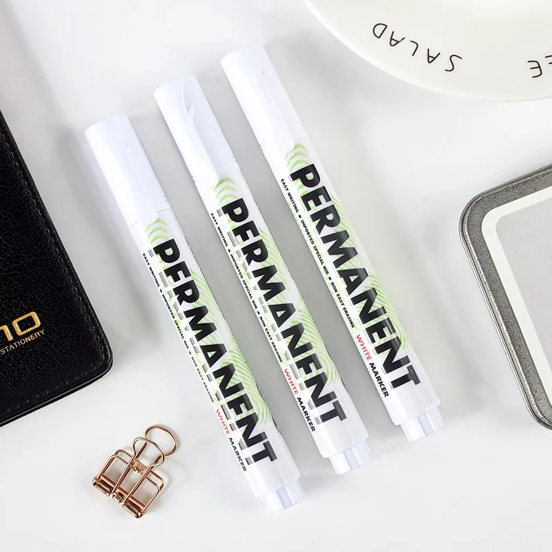 White Marker Pen Permanent Paint Oily Waterproof Tire Painting Graffiti Pens Permanent Gel Pen for Fabric Wood Leather
White Marker Pen Permanent Paint Oily Waterproof Tire Painting Graffiti Pens Permanent Gel Pen for Fabric Wood Leather
