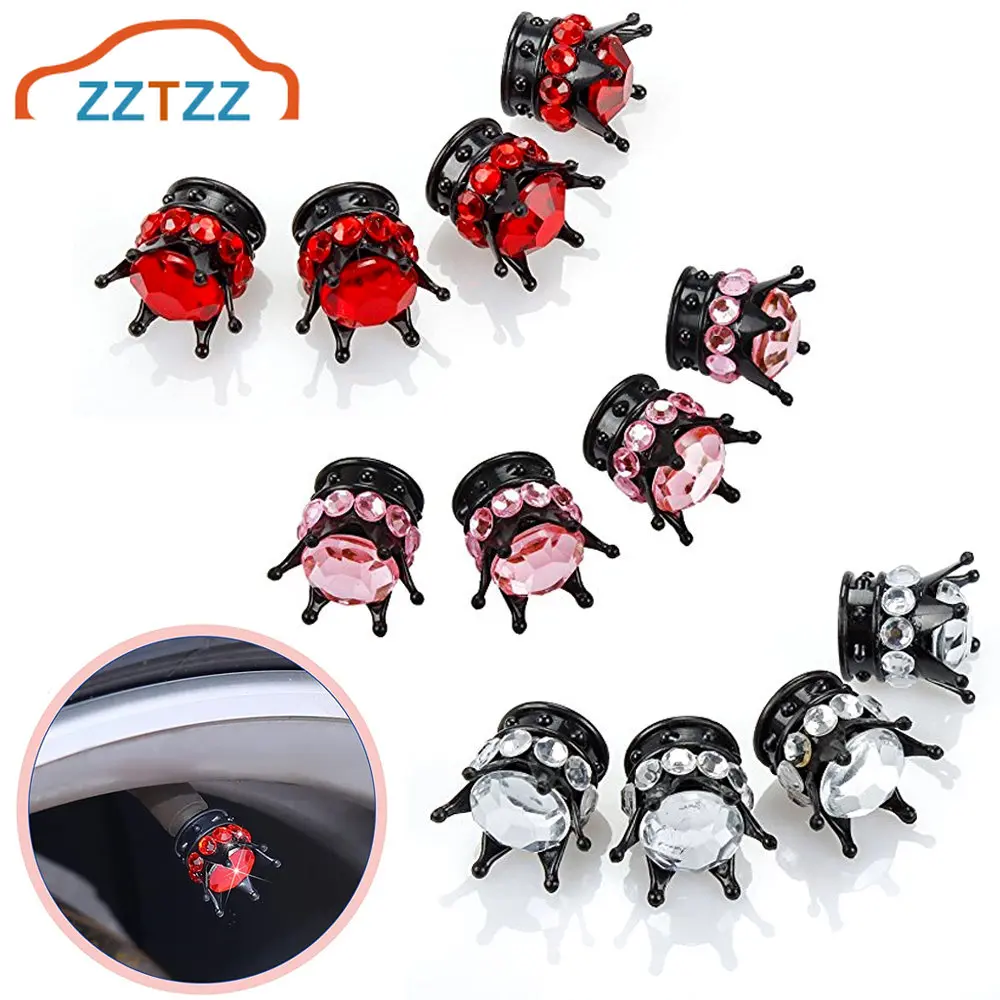 4pcs Bling Car Tire Valve Cap Crown Tyre Valve Stem Cover Sparkling Crystal Air Dust Cap Truck Bike Wheel Rim Valve Stem Cap
4pcs Bling Car Tire Valve Cap Crown Tyre Valve Stem Cover Sparkling Crystal Air Dust Cap Truck Bike Wheel Rim Valve Stem Cap