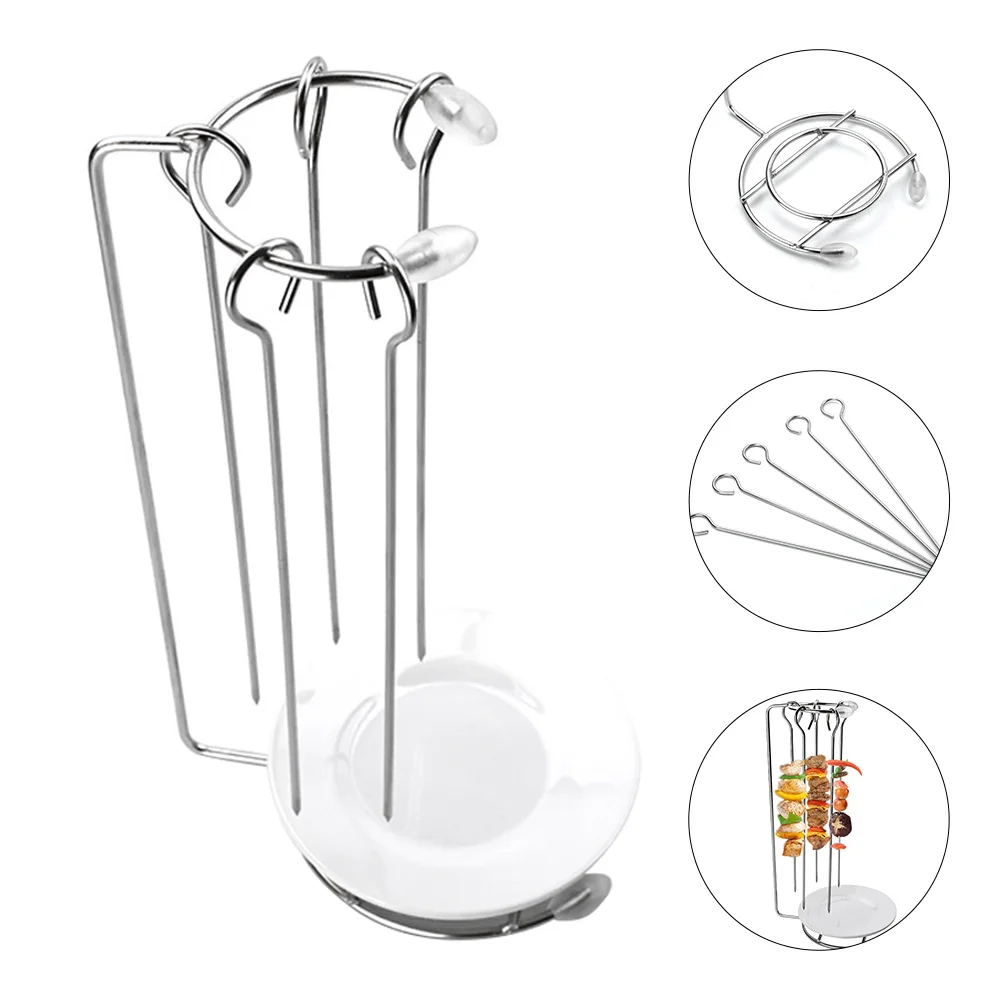 Skewers Skewer Kabob Bbq Rack Barbecue Stand Vertical Stainless Metal Steel Sticks Grill Kebab Hanging Hanger Grilling Holder
Skewers Skewer Kabob Bbq Rack Barbecue Stand Vertical Stainless Metal Steel Sticks Grill Kebab Hanging Hanger Grilling Holder