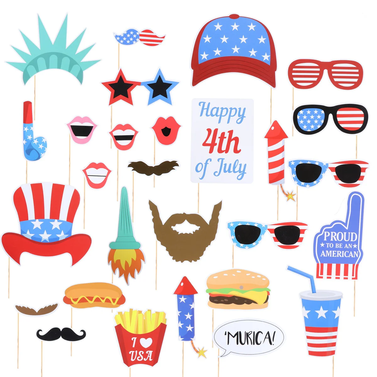 Photo Props Day Booth Independencejuly Patriotic 4Th Party Decoration Memorial American Fourth Favors Supplies Accessories
Photo Props Day Booth Independencejuly Patriotic 4Th Party Decoration Memorial American Fourth Favors Supplies Accessories