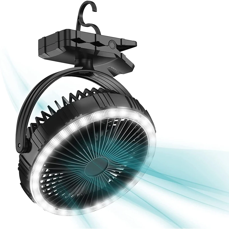 10000Mah Camping Fan And LED Light,8 Inch Rechargeable Battery-Operated Tent Fan For Hanging Or Tabletop Use,Clip-On Fan
10000Mah Camping Fan And LED Light,8 Inch Rechargeable Battery-Operated Tent Fan For Hanging Or Tabletop Use,Clip-On Fan