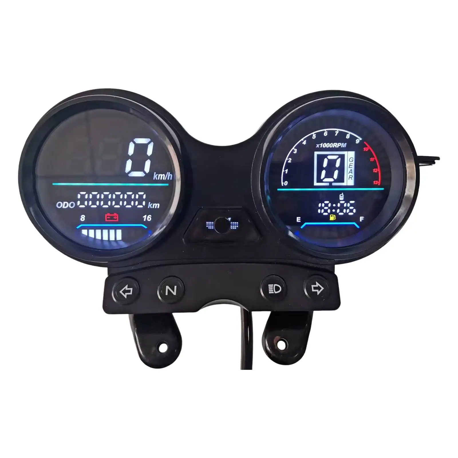 

12V Digital Odometer Speedometer for Yamaha YBR125 Motorbike Motorcycle LCD Display speedometer Fuel Gauge digital instrument
