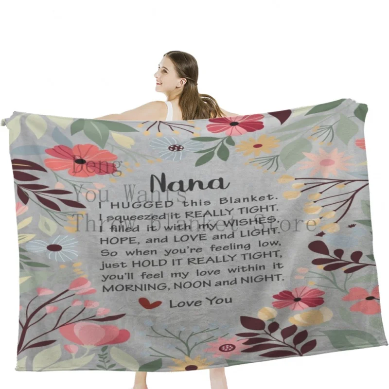 Nana Blanket - Grey Nana Blanket Throw Blankets Airplane Travel Decoration Soft Warm Bedspread
Nana Blanket - Grey Nana Blanket Throw Blankets Airplane Travel Decoration Soft Warm Bedspread