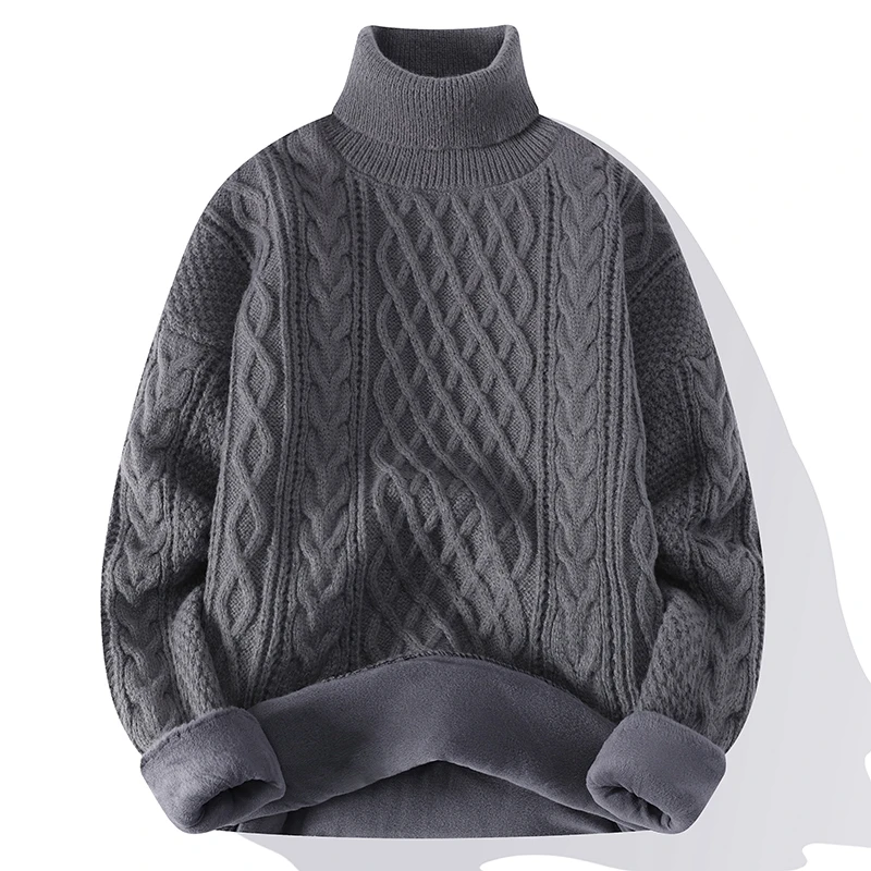 Turtleneck Men Solid Color Sweater Thermal Vintage Twist Sweater Plush Warm Thicken Pullover Fleece Jumper Oversized Clothing
Turtleneck Men Solid Color Sweater Thermal Vintage Twist Sweater Plush Warm Thicken Pullover Fleece Jumper Oversized Clothing