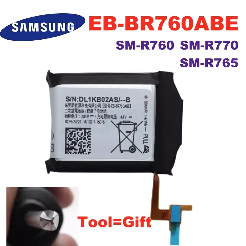EB-BR760A SM-R760 SM-R770 SM-R765 380mAh Original eb br760 Battery EB-BR760ABE For Samsung Gear S3 Frontier Classic High Capcity
EB-BR760A SM-R760 SM-R770 SM-R765 380mAh Original eb br760 Battery EB-BR760ABE For Samsung Gear S3 Frontier Classic High Capcity