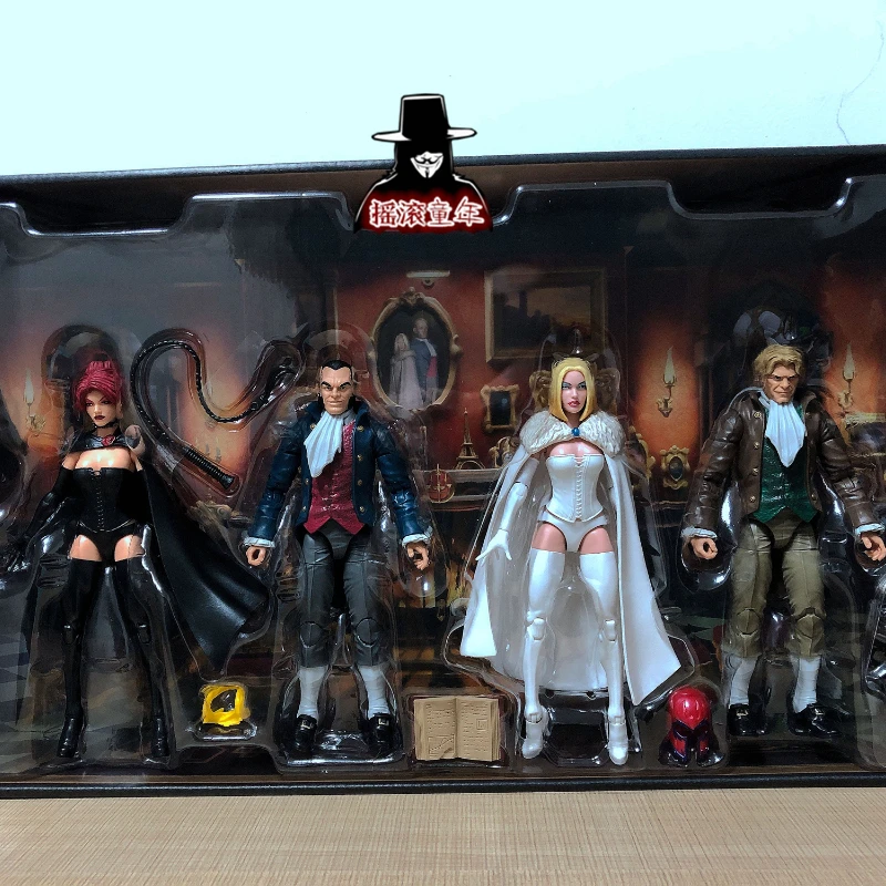 Марвел Marvel Hellfire Club белая королева Черная Королева белый король черный король 6-дюймовая марионетка модель Hellfire Club
Марвел Marvel Hellfire Club белая королева Черная Королева белый король черный король 6-дюймовая марионетка модель Hellfire Club