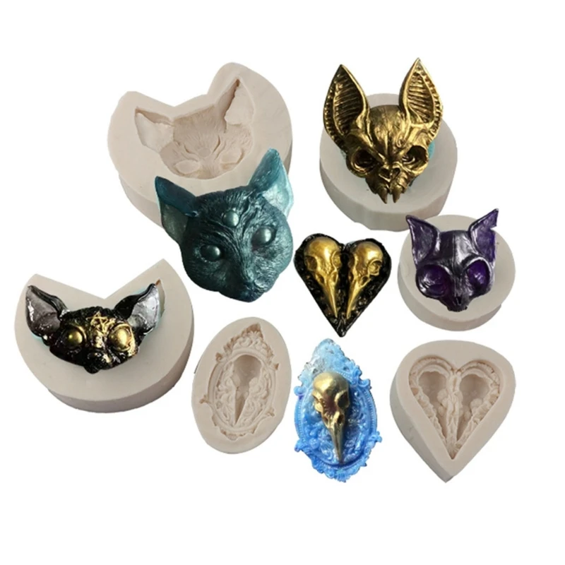 3D Devil Cat-Resin Molds Cat-Head Silicone-Molds Animal-Casting Mold for Epoxy Resin Fondant Mold DIY-Home Office
3D Devil Cat-Resin Molds Cat-Head Silicone-Molds Animal-Casting Mold for Epoxy Resin Fondant Mold DIY-Home Office