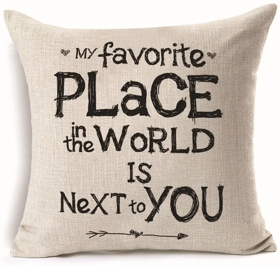 Aremazing Inspirational Sweet Love & Home Quote Words Cotton Home Decor Pillowcase Throw Pillow Cushion Cover
Aremazing Inspirational Sweet Love & Home Quote Words Cotton Home Decor Pillowcase Throw Pillow Cushion Cover