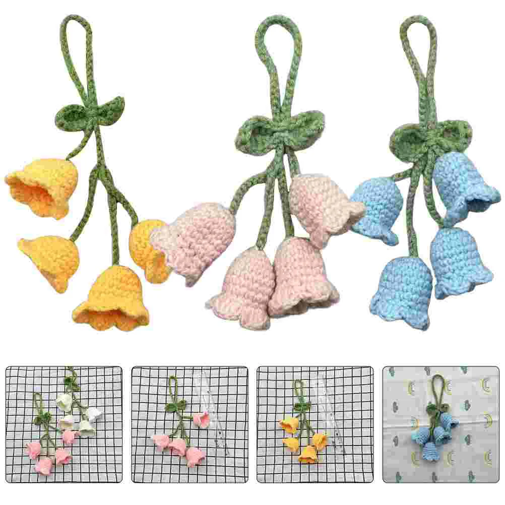 3 Pcs Bags Accesorios Para Autos Knitted Hanging Car Accessories Yarn Crochet Flower
3 Pcs Bags Accesorios Para Autos Knitted Hanging Car Accessories Yarn Crochet Flower