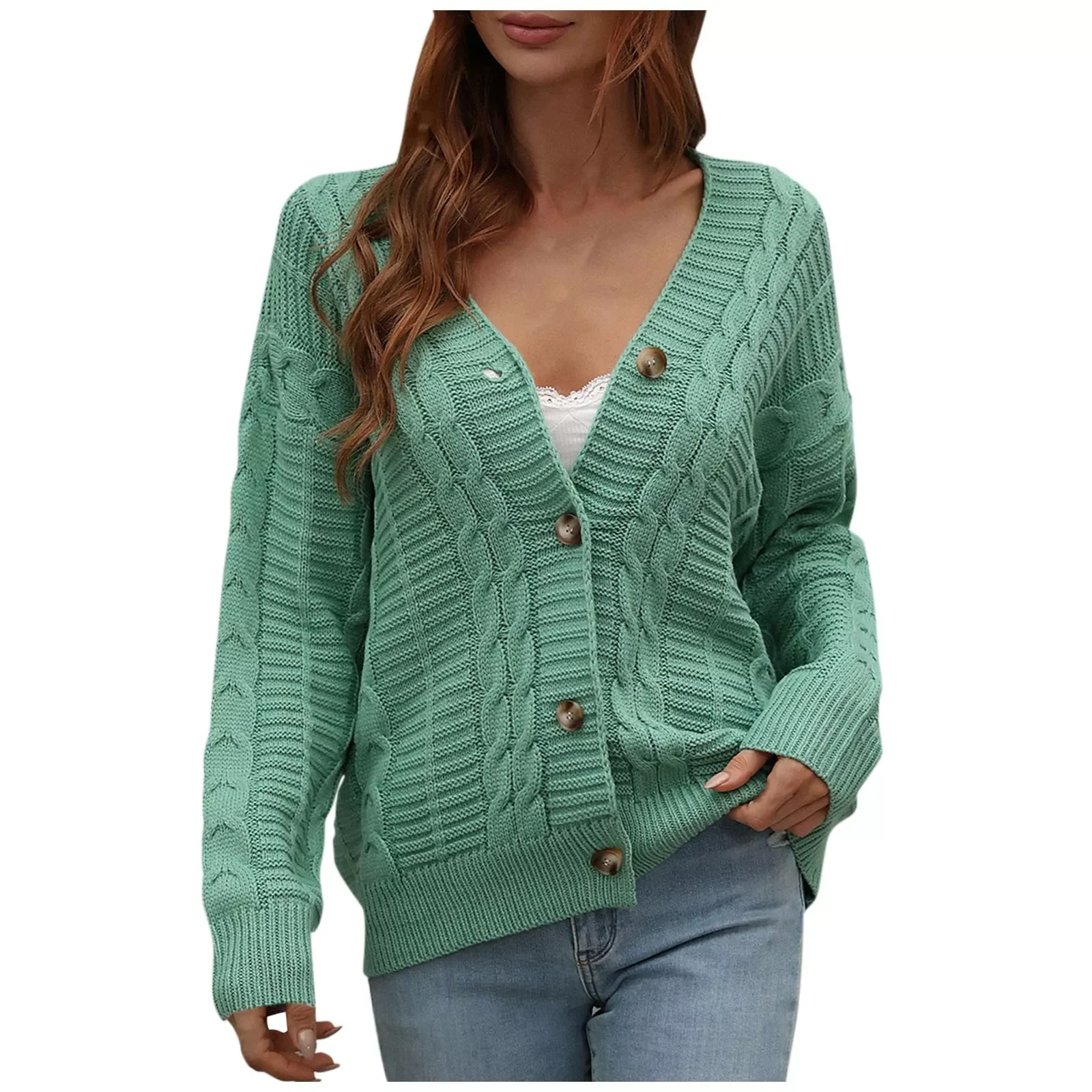 NEW 2023 Vintage Knitted Sweater Cardigan for Women Autumn Winter Argyle Tops 2022 New V Neck Long Sleeve Jacquard Sweater
NEW 2023 Vintage Knitted Sweater Cardigan for Women Autumn Winter Argyle Tops 2022 New V Neck Long Sleeve Jacquard Sweater