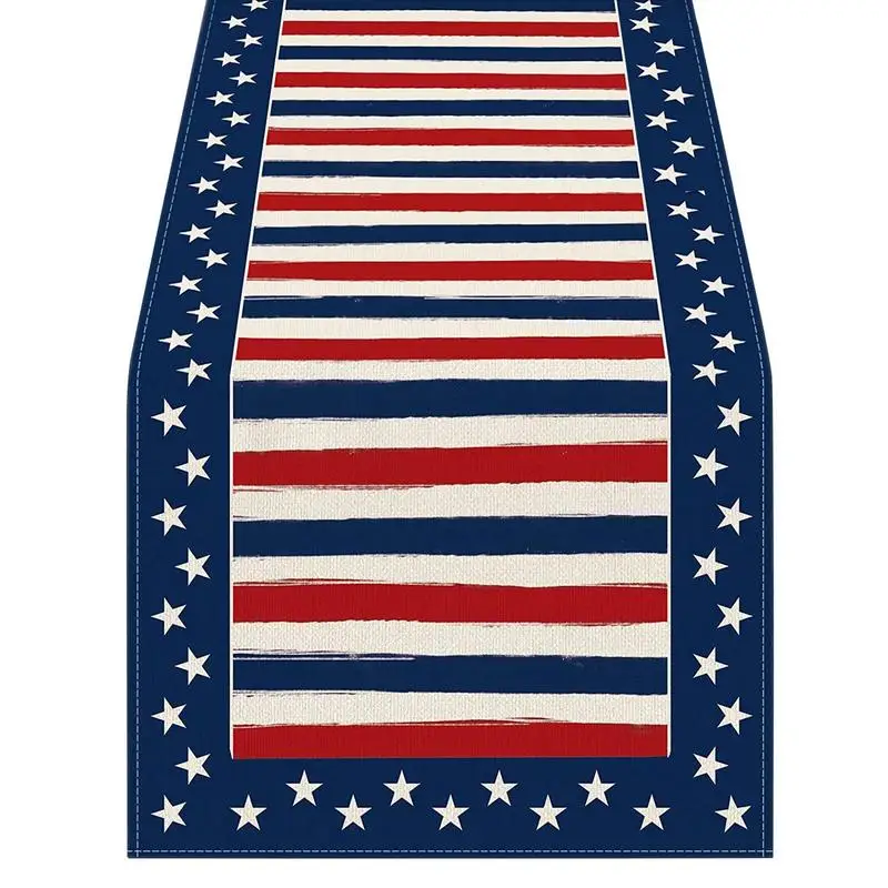 Independence Day Table Runner Striped Star Flag Table Runner Cloth Runners For Independence Day Holiday Kitchen Table Family
Independence Day Table Runner Striped Star Flag Table Runner Cloth Runners For Independence Day Holiday Kitchen Table Family