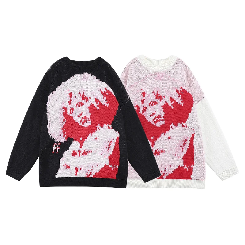 Gothic Winter Sweaters Men Vintage Harajuku Streetwear Fashion Male Loose Knitwear Tops Casual O-Neck Pullover New Y2K Sweaters
Gothic Winter Sweaters Men Vintage Harajuku Streetwear Fashion Male Loose Knitwear Tops Casual O-Neck Pullover New Y2K Sweaters